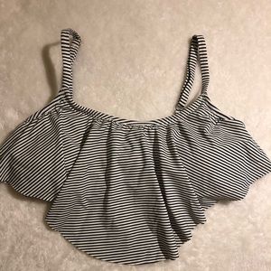 Stripped bathing suit top